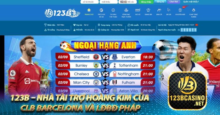 123b – nhà tài trợ hoàng kim của CLB Barcelona và LĐBĐ Pháp