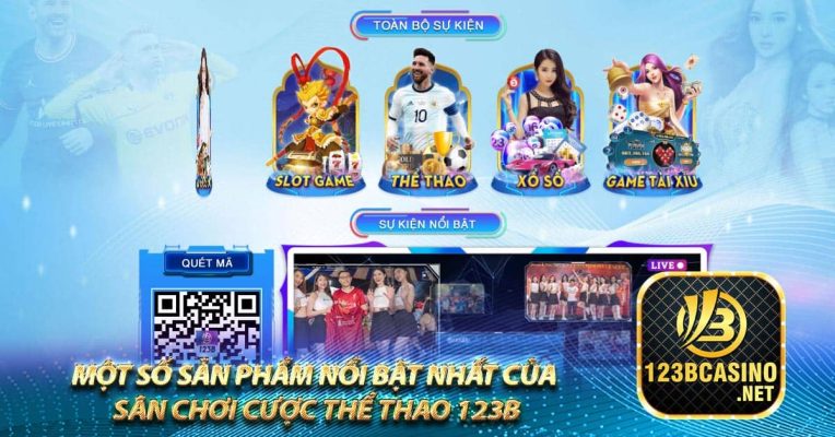 Một số sản phẩm nổi bật nhất của sân chơi cược thể thao 123b